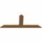 Ekena Millwork Portland Timber Gable Bracket, Western Red Cedar, 60"W x 25"H x 1 1/2"D x 5 1/2"F, 10/12 Pitch GBW060X25X0206POR00SWR - alternate 3